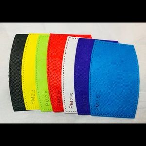 One weeks worth of P 2.5M filters colorful